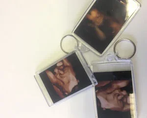 Double sided key ring